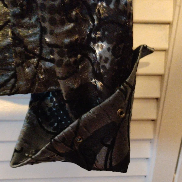 Insight Black and Gray Abstract Metallic Blazer - Picture 7 of 7
